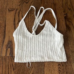 White Zara top